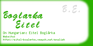 boglarka eitel business card