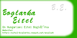 boglarka eitel business card